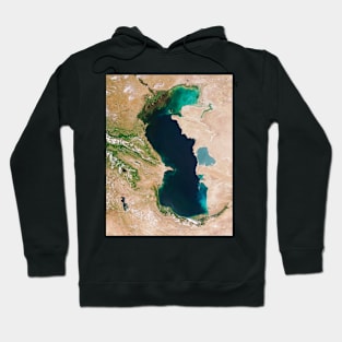 Caspian Sea, Aqua satellite image (E590/0193) Hoodie